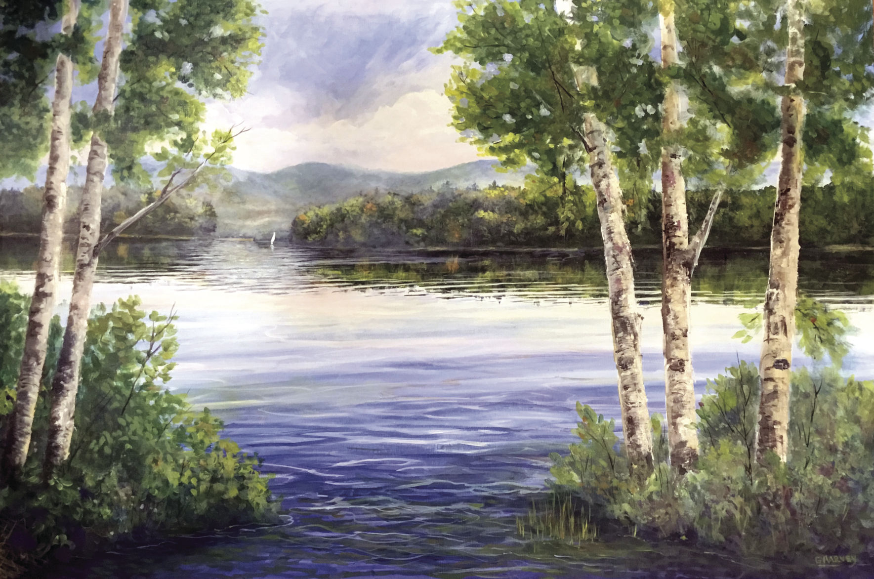 Gerri Harvey art display at Gilford Public Library through July
